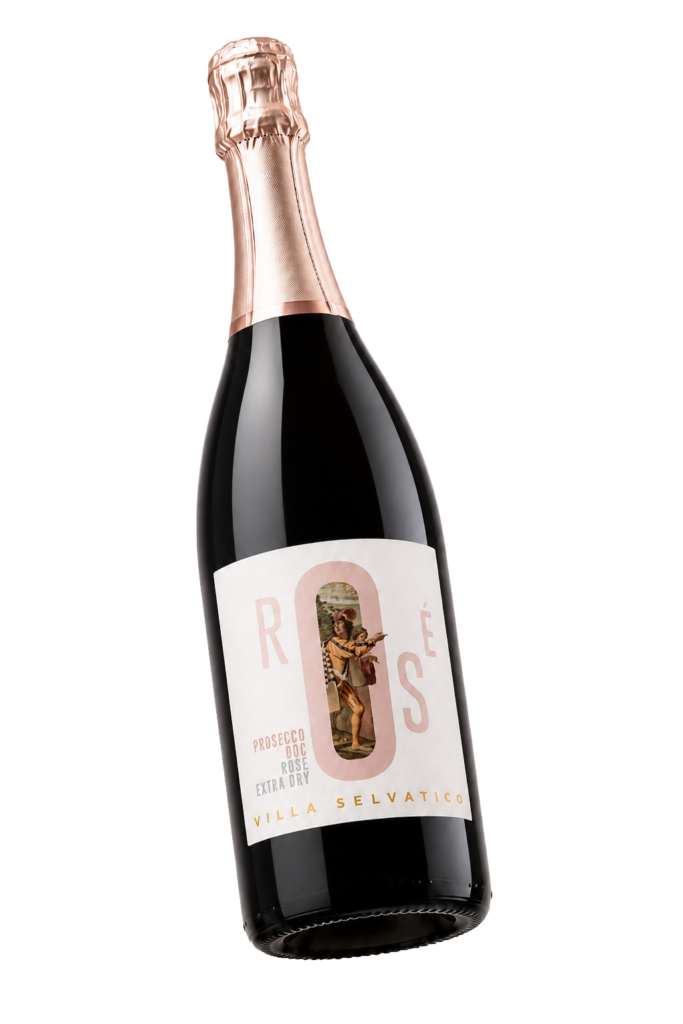 Bottiglia di Spumante Prosecco Rosé DOC Extra Dry Millesimato Villa Selvatico